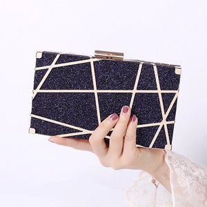 Plaid Party Purses Clutch Ladies Shoulder Hand Bag Wedding Handbags