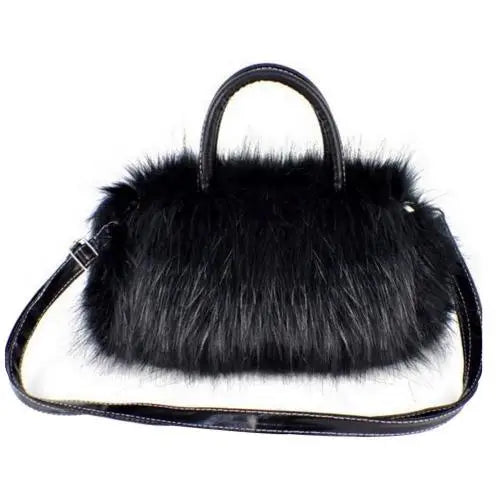 Plush Fluffy Handbag Crossbody Evening Party Prom Purse