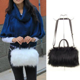 Plush Fluffy Handbag Crossbody Evening Party Prom Purse