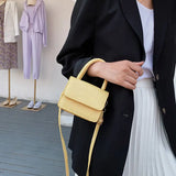 Crocodile Pattern Shoulder Bag Small Square Crossbody Bag