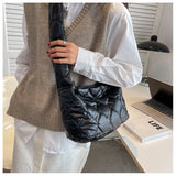 Padded Quilted Crossbody Bag Winter Handbag for Women