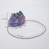 Purple Quilted Cotton Shoulder Bag for Women