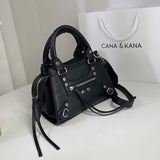 Soft Tassel Motorcycle Bag PU Leather Crossbody Shoulder Bag