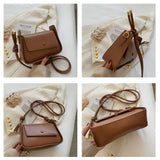 Retro PU Leather Handbags for Women Shoulder Bag Crossbody Solid Ladies