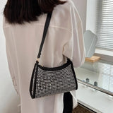 Rhinestone Shoulder Bag for Women Dinner Wedding Handbag Tote Bag