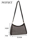 Rhinestone Shoulder Bag for Women Dinner Wedding Handbag Tote Bag