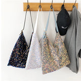 Sequins Women Shoulder Bags Handbags Large Capacity Tote Messenger Bag Lady