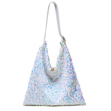 Sequins Women Shoulder Bags Handbags Large Capacity Tote Messenger Bag Lady