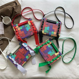 Patchwork Shoulder Crossbody Bag Tophandle Bag Ladies Handbag and Purse