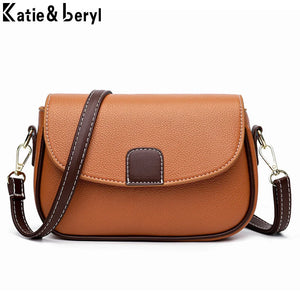 Women's Soft PU Leather Shoulder Bag Crossbody Handbag