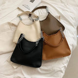 Soft Leather Armpit Shoulder Bag for Women