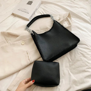 Soft Leather Armpit Shoulder Bag for Women