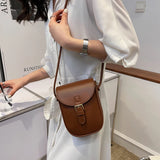 Small PU Leather Crossbody Bag Cell Phone Small Bag Women Summer Mini Small Satc