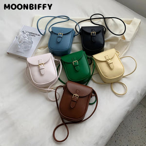 Small PU Leather Crossbody Bag Cell Phone Small Bag Women Summer Mini Small Satc