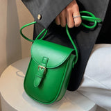 Small PU Leather Crossbody Bag Cell Phone Small Bag Women Summer Mini Small Satc