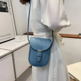 Small PU Leather Crossbody Bag Cell Phone Small Bag Women Summer Mini Small Satc