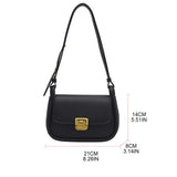 PU Leather Crossbody Bag Long Belt Female Shoulder Purse Underarm Bag