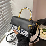 Women's PU Leather Crossbody Square Flap Shoulder Bag Tote Purse