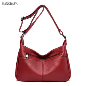 Soft Leather Handbag High Cow Leather Crossbody Bag for Women Large