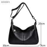 Soft Leather Handbag High Cow Leather Crossbody Bag for Women Large