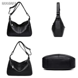 Soft Leather Handbag High Cow Leather Crossbody Bag for Women Large