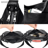Soft Leather Handbag High Cow Leather Crossbody Bag for Women Large