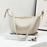 Soft Leather Handbags Solid Shoulder Crossbody Bag for Women