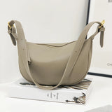 Soft Leather Handbags Solid Shoulder Crossbody Bag for Women