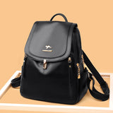 Soft Leather Backpack Women Large Capacity Purses Female Vintage Bag
