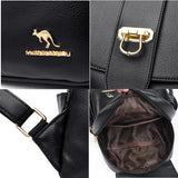 Soft Leather Backpack for Teenage Girls Large Capacity Ladies Bagpack