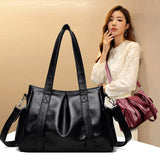 Soft Leather Handbags Retro Crossbody Bags for Women Large Capacity