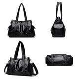 Soft Leather Handbags Retro Crossbody Bags for Women Large Capacity