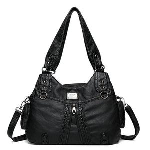 Soft Leather Handbags Women's Bags High Woman Messenger Bag