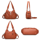 Soft Leather Handbags Women's Bags High Woman Messenger Bag