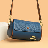 Barrel-shaped Soft Leather Handbag Shoulder Crossbody Bag for Women