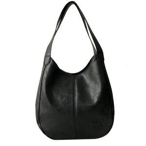 Soft Leather Handbags Roomy Shopper Bags Female Crossbody Shoulder Tote