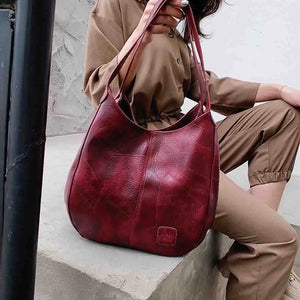 Soft Leather Handbags Roomy Shopper Bags Female Crossbody Shoulder Tote