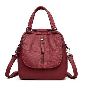 Soft Leather Personality Multi-functional Women's Bag
