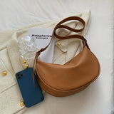Soft Leather Shoulder Bag Women Crossbody Messenger Handbag Casual Totes