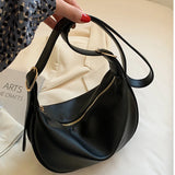 Soft Leather Shoulder Bag Women Crossbody Messenger Handbag Casual Totes