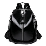 Soft PU Leather Women Backpack Casual Women Travel Backpack