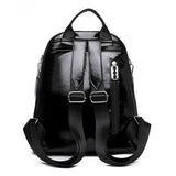 Soft PU Leather Women Backpack Casual Women Travel Backpack