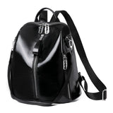 Soft PU Leather Women Backpack Casual Women Travel Backpack
