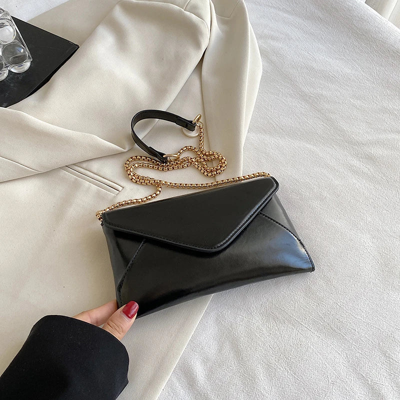 Soild Flap Chain Crossbody Bags For Women Shoulder Bag