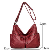 Soft Leather Shoulder Bags for Women Large Capacity Handbags Crossbody