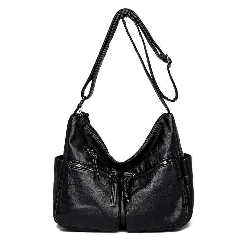 Soft Leather Shoulder Bags for Women Large Capacity Handbags