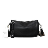 Solid Leather Shoulder Crossbody Bag For Women Handbag