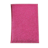 Pink Glitter Passport Cover Leather Travel Wallet Girls Holder
