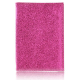 Glitter Passport Cover Pink Leather Passport Wallet Girl Holder