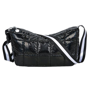 Winter Crossbody Shoulder Bag with Wide Strap for Women